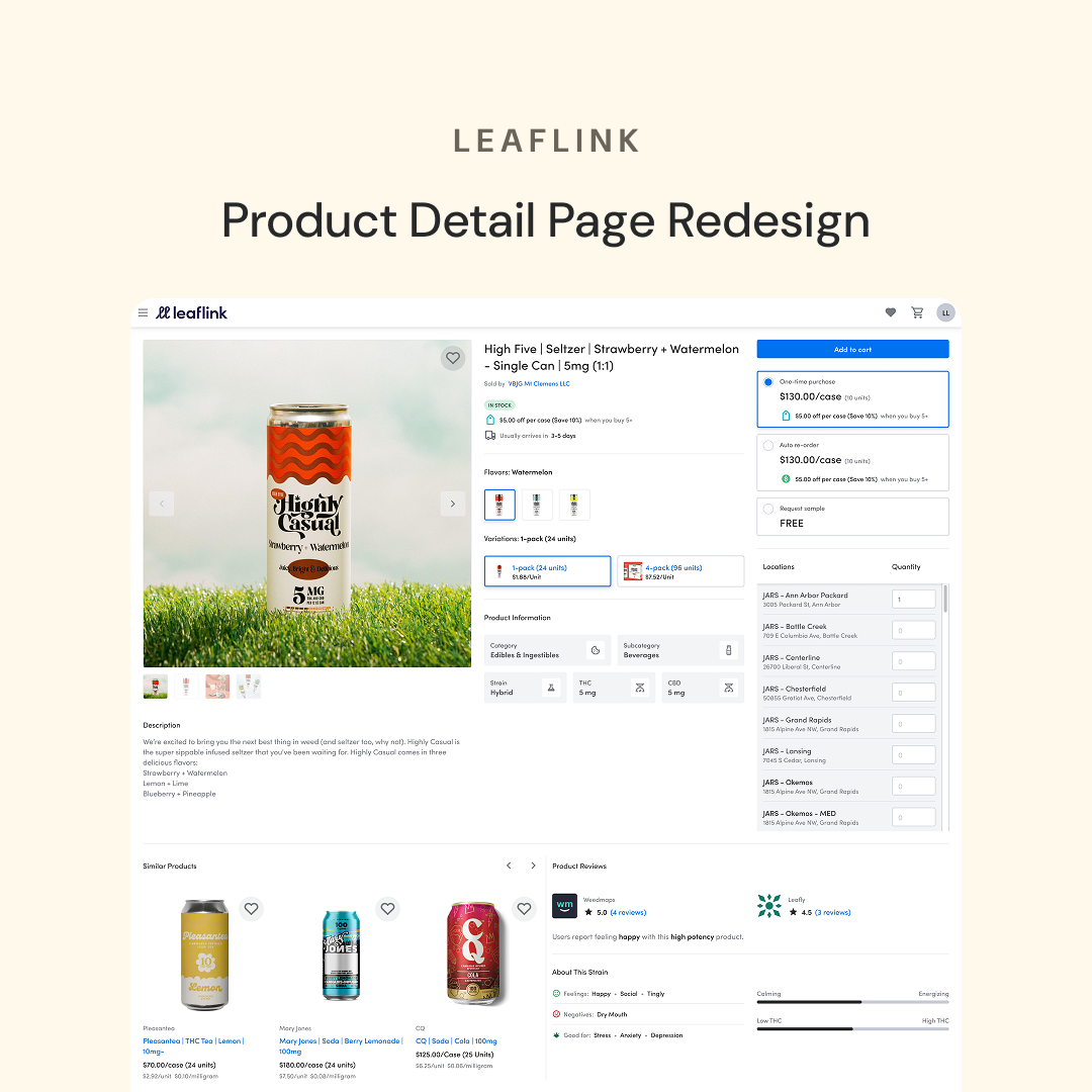 Product Detail Page Redesign