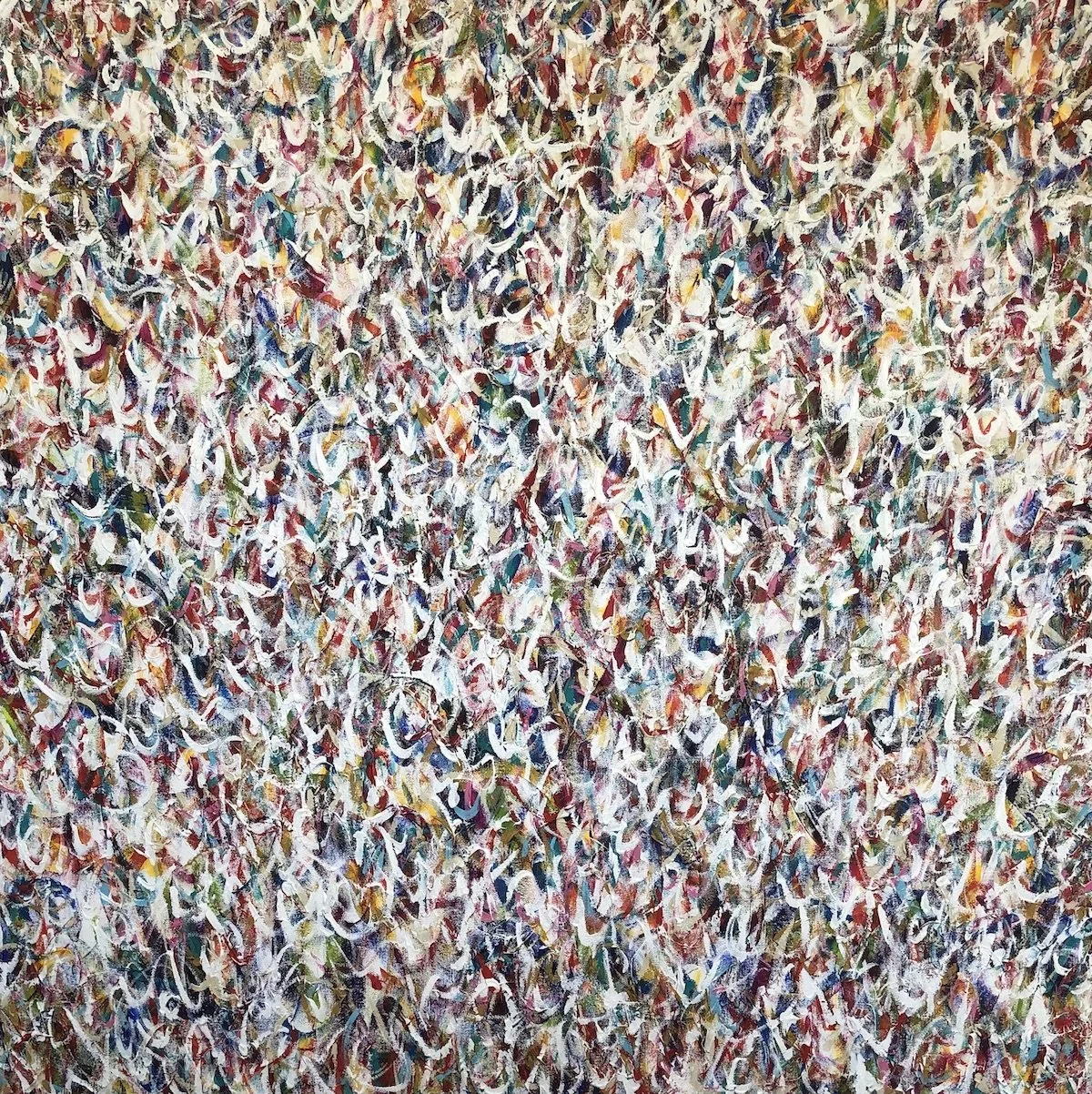 Reverie 2, 2022, Acrylic on canvas, 36” x 36” x 1.5” inches