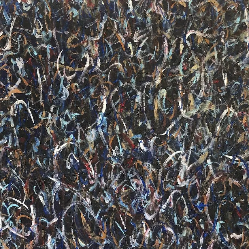 L'onnipresenza 3, 2022, Acrylic on canvas, 24” x 24” x 0.6” inches