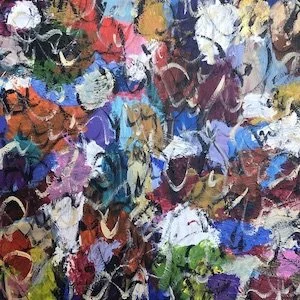  Når du er her , 2023 
Acrylic on canvas 
20 x 20 in