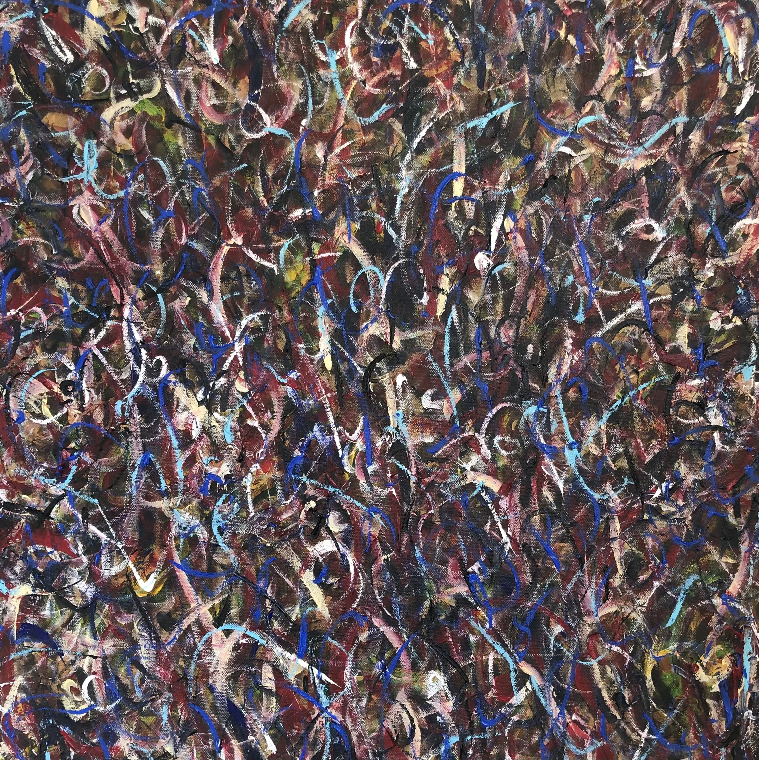 L'onnipresenza 7, 2022, Acrylic on canvas, 24” x 24” x 0.6” inches