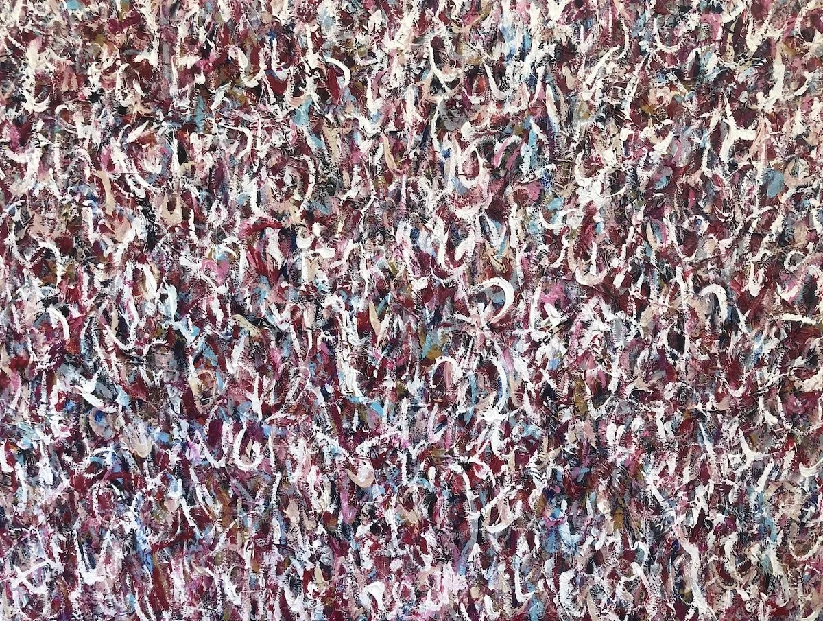 Liebesbrief, 2022, Acrylic on canvas, 18" x 24" inches