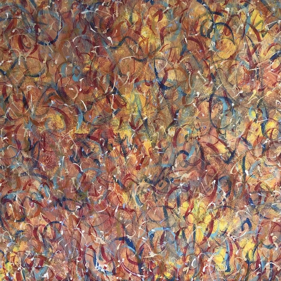  Mødet med lyset , 2023 
Acrylic on canvas 
30 x 30 in