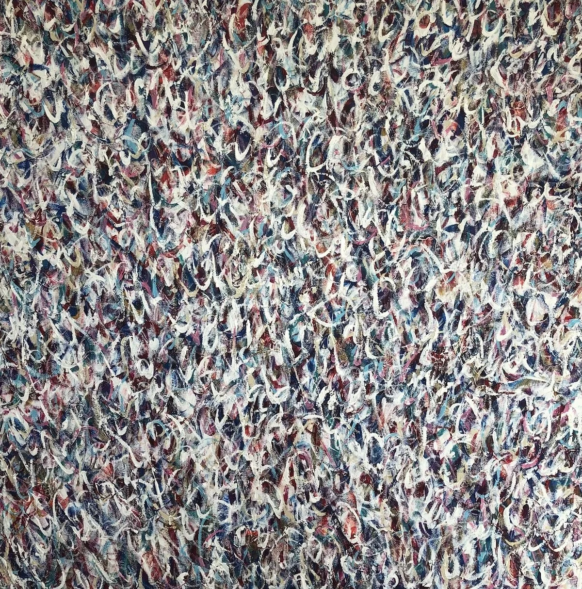 Reverie, 2022, Acrylic on canvas, 36” x 36” x 1.5” inches