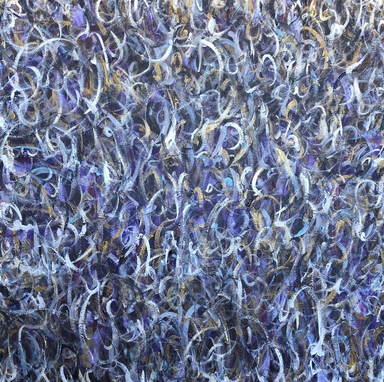 Untitled 74, 2021, Acrylic on canvas, 24” x 24” x 0.6” inches