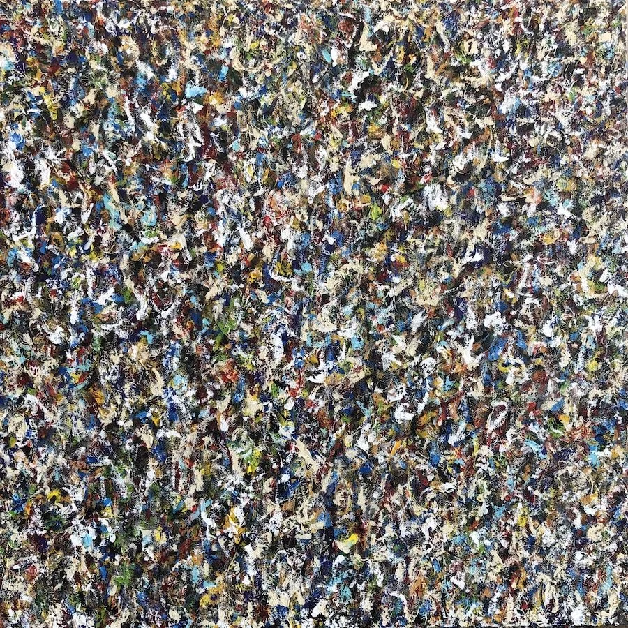 Untitled No. 52, 2024, Acrylic on canvas, 24” x 24” x 0.6” inches