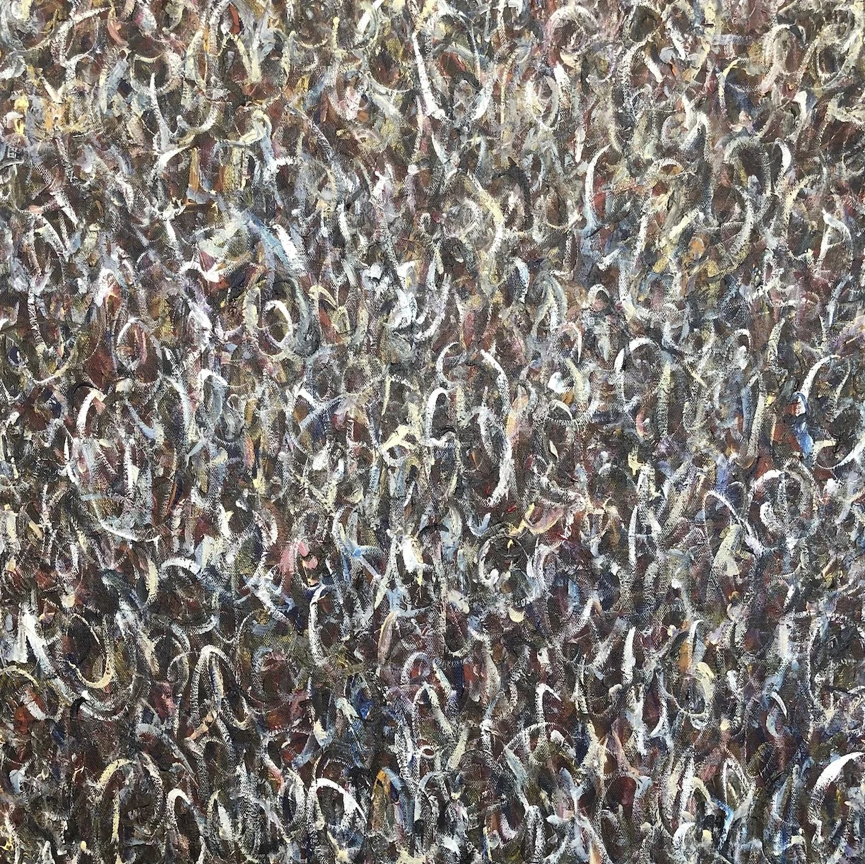 Untitled 69, 2021, Acrylic on canvas, 24” x 24” x 0.6” inches