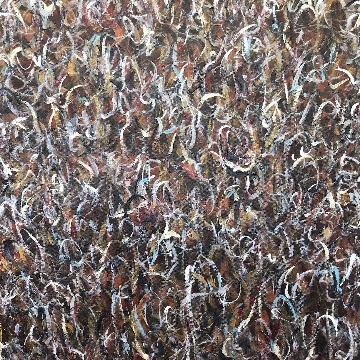 Untitled 77, 2021, Acrylic on canvas, 24” x 24” x 0.6” inches