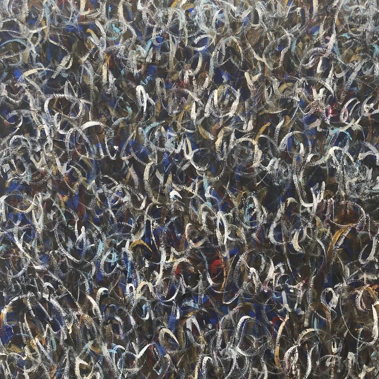 Untitled 79, 2021, Acrylic on canvas, 24” x 24” x 0.6” inches