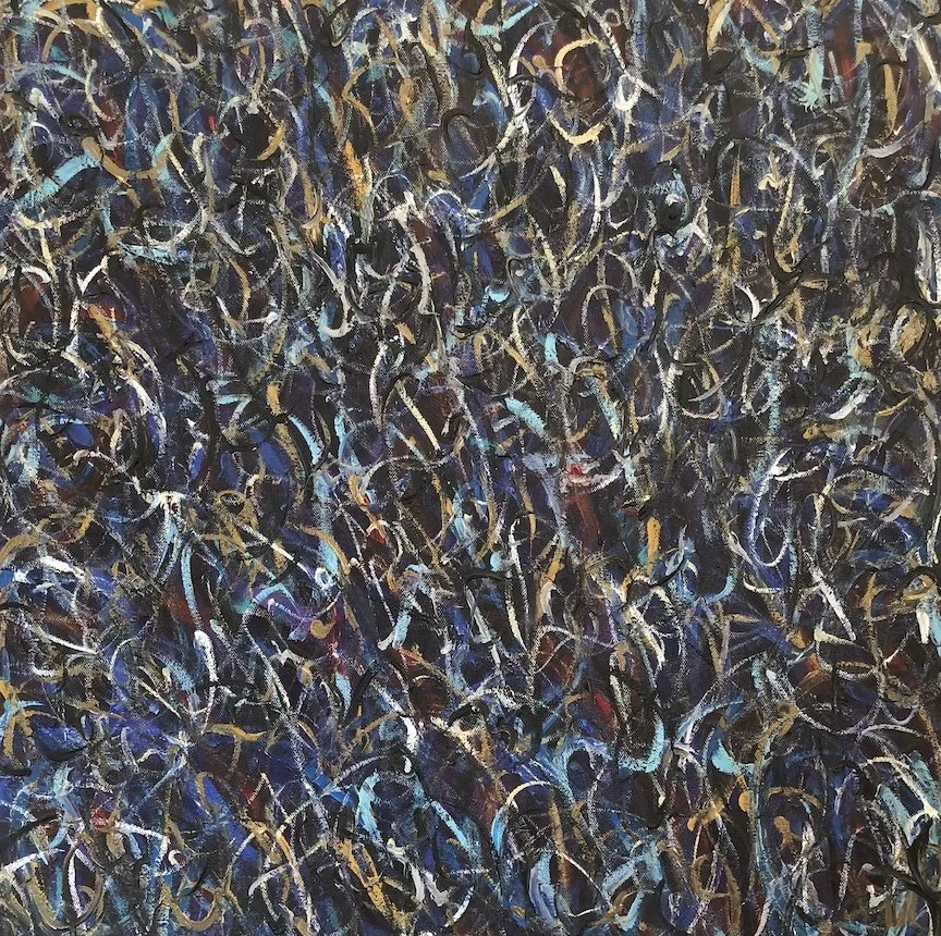 L'onnipresenza 5, 2022, Acrylic on canvas, 24” x 24” x 0.6” inches