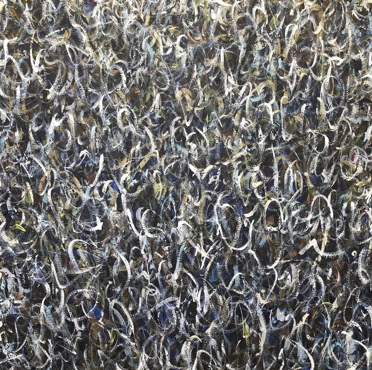 Untitled 76, 2021, Acrylic on canvas, 24” x 24” x 0.6” inches