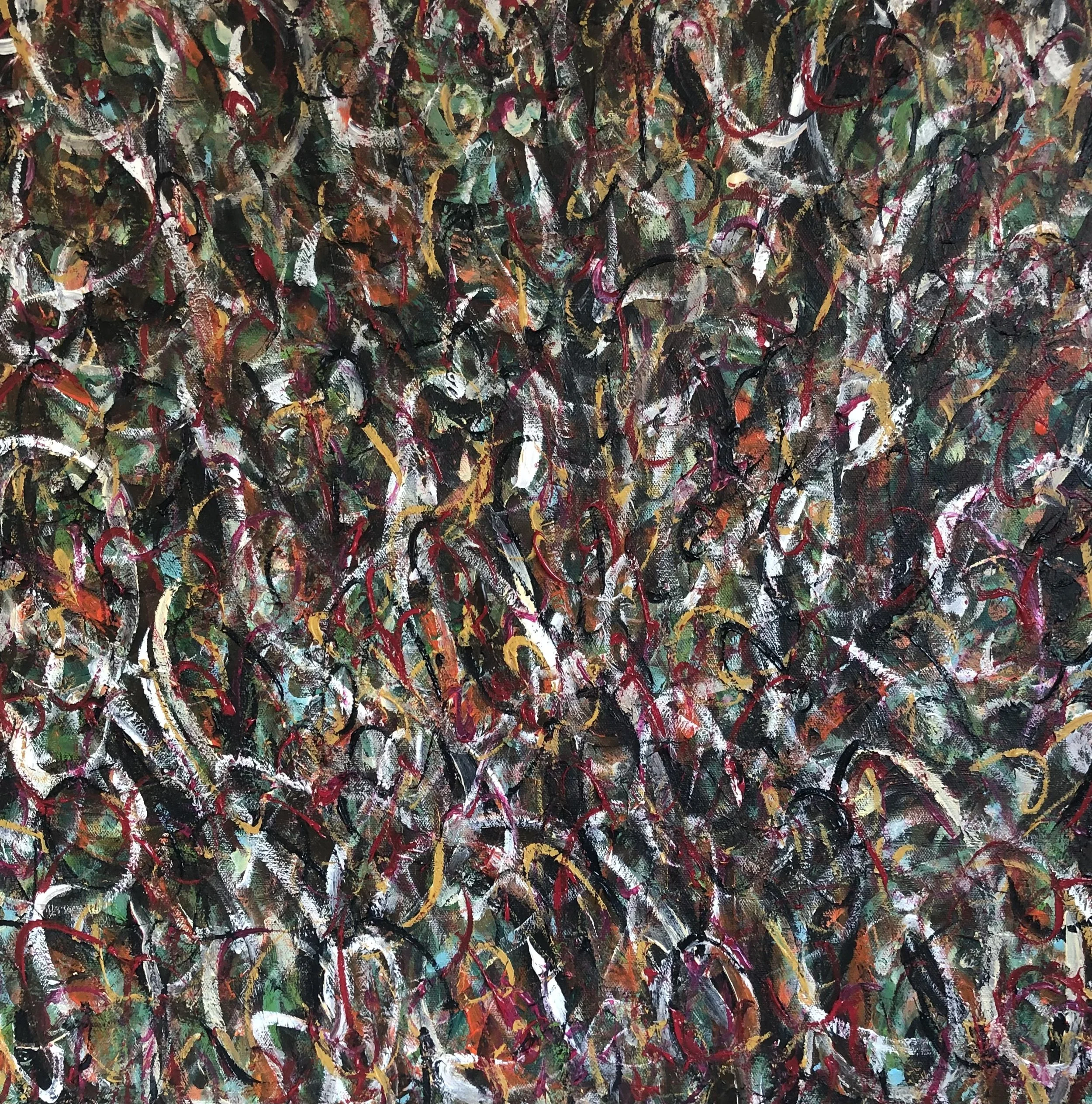 L'onnipresenza 8, 2022, Acrylic on canvas, 24” x 24” x 0.6” inches