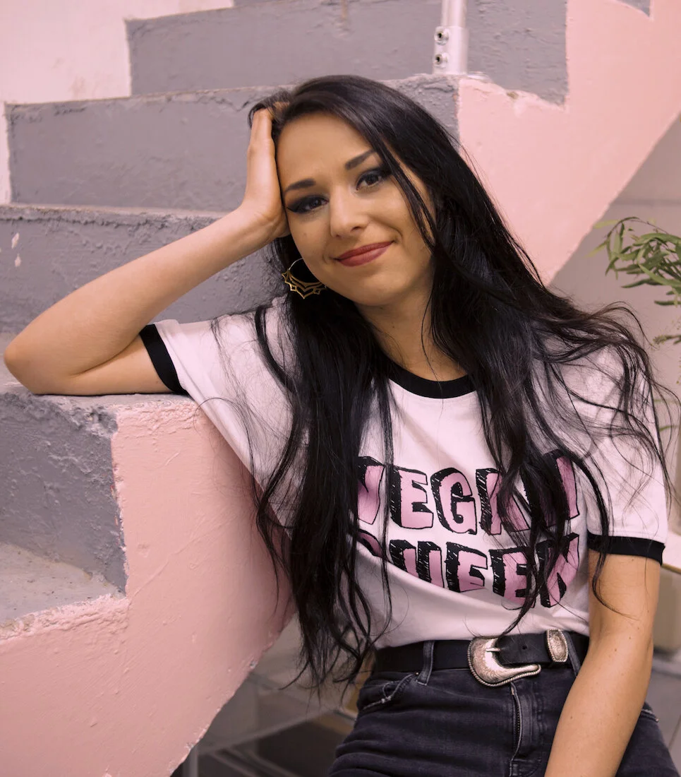 Vegan Queen® T Shirt — BRIGHT 