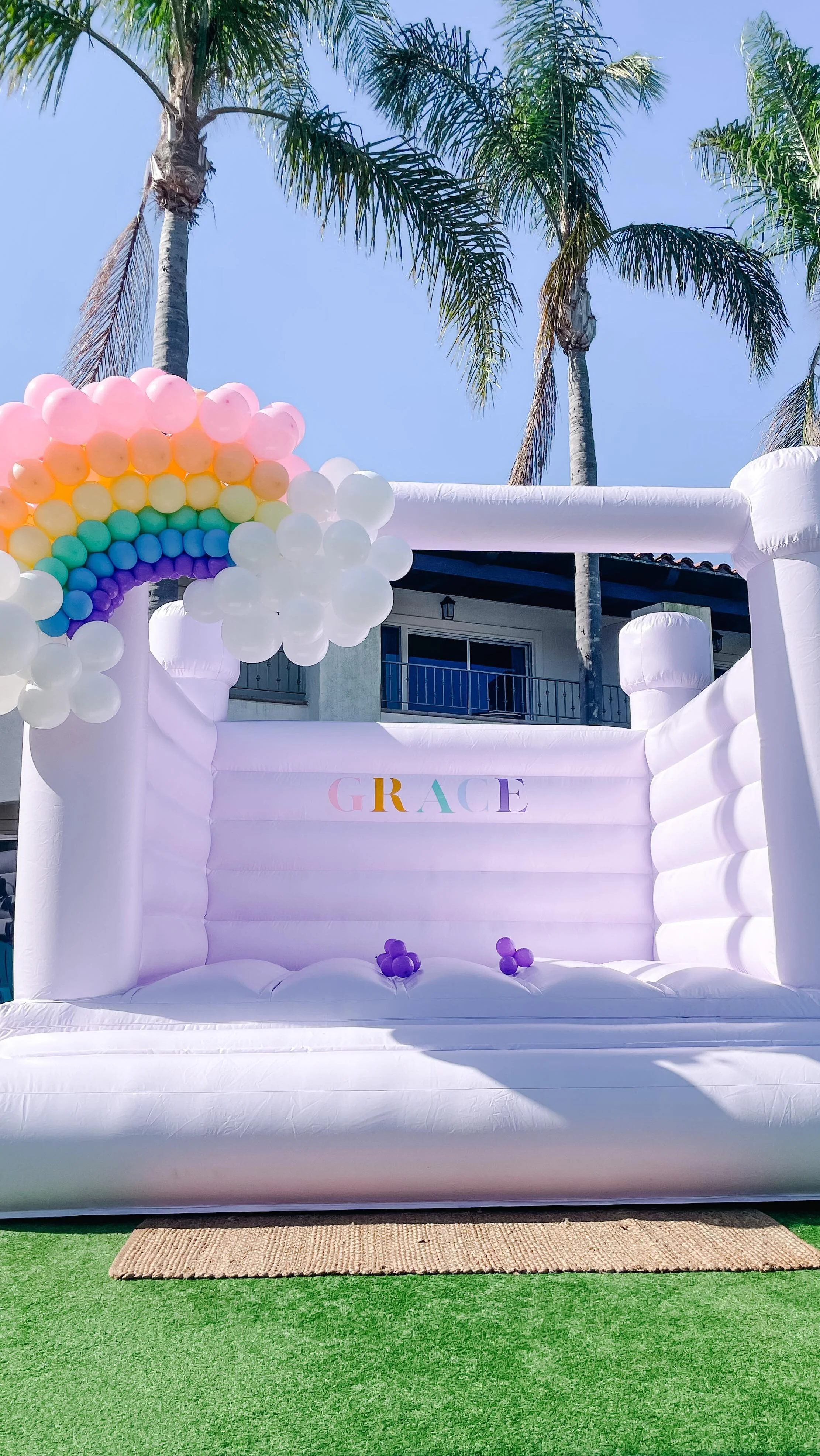 SAN DIEGO BOUNCE EVENTS Modern White Bounce House Rentals San Diego