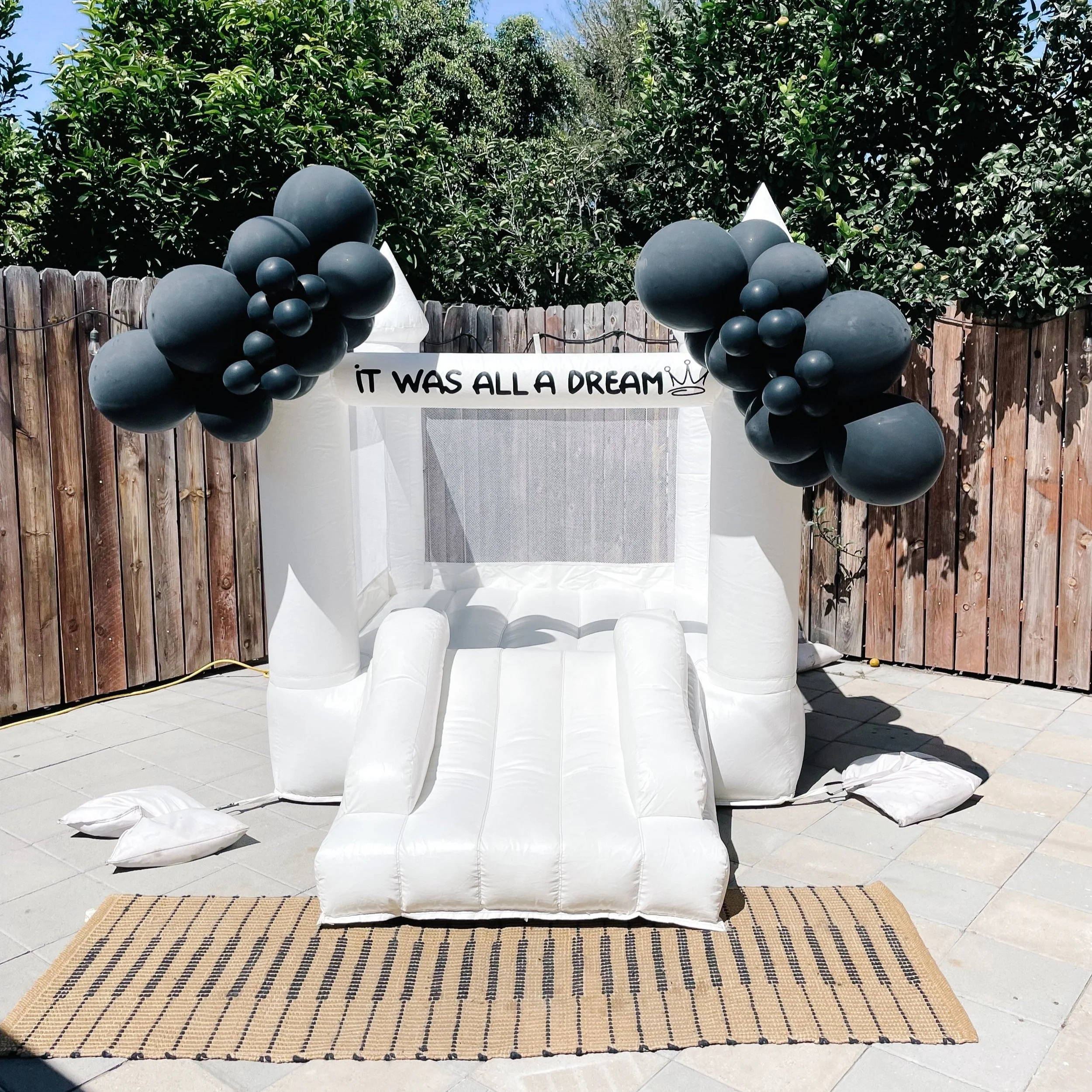 SAN DIEGO BOUNCE EVENTS Modern White Bounce House Rentals San Diego