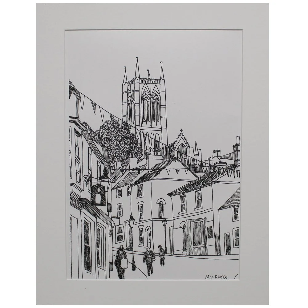 Lincoln Steep Hill Illustration