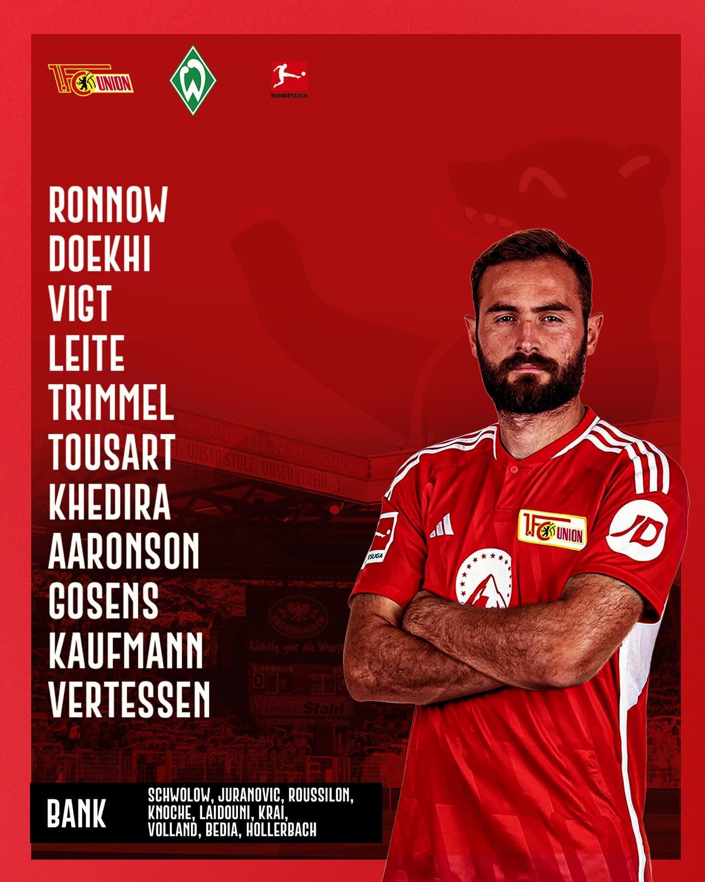 It&rsquo;s a big day for @1.fcunion ! EISERN! ❤️