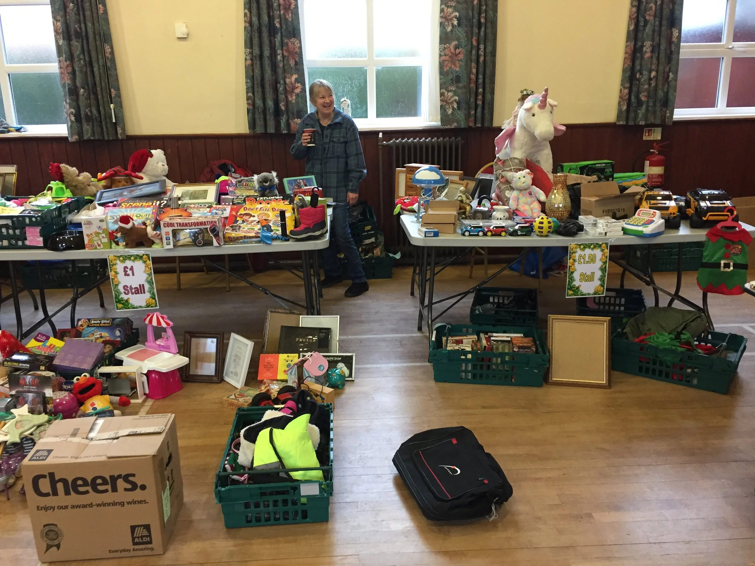 Julia on the £1 and £1-50 Stalls