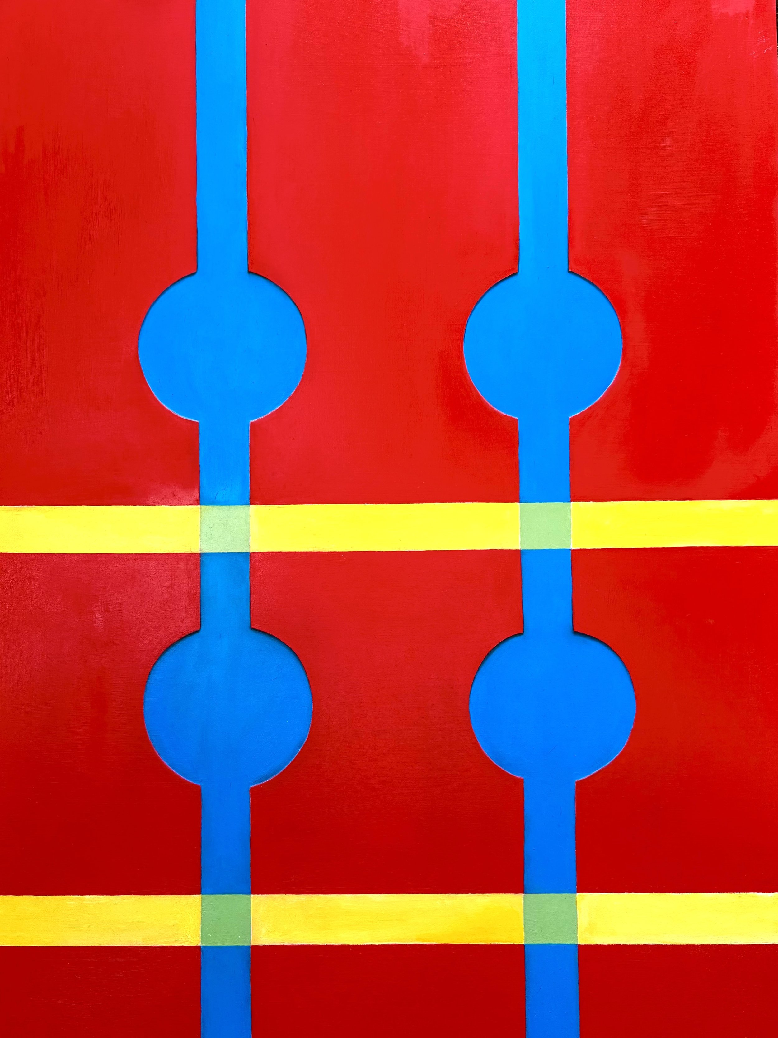 Synapsoid, oil on board, 24" x 18,
2026