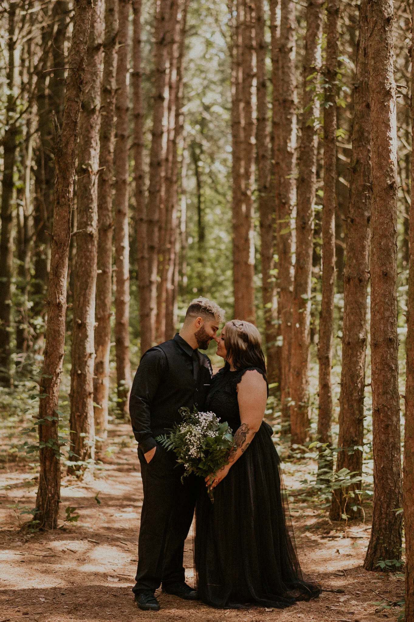 michigan forest elopement