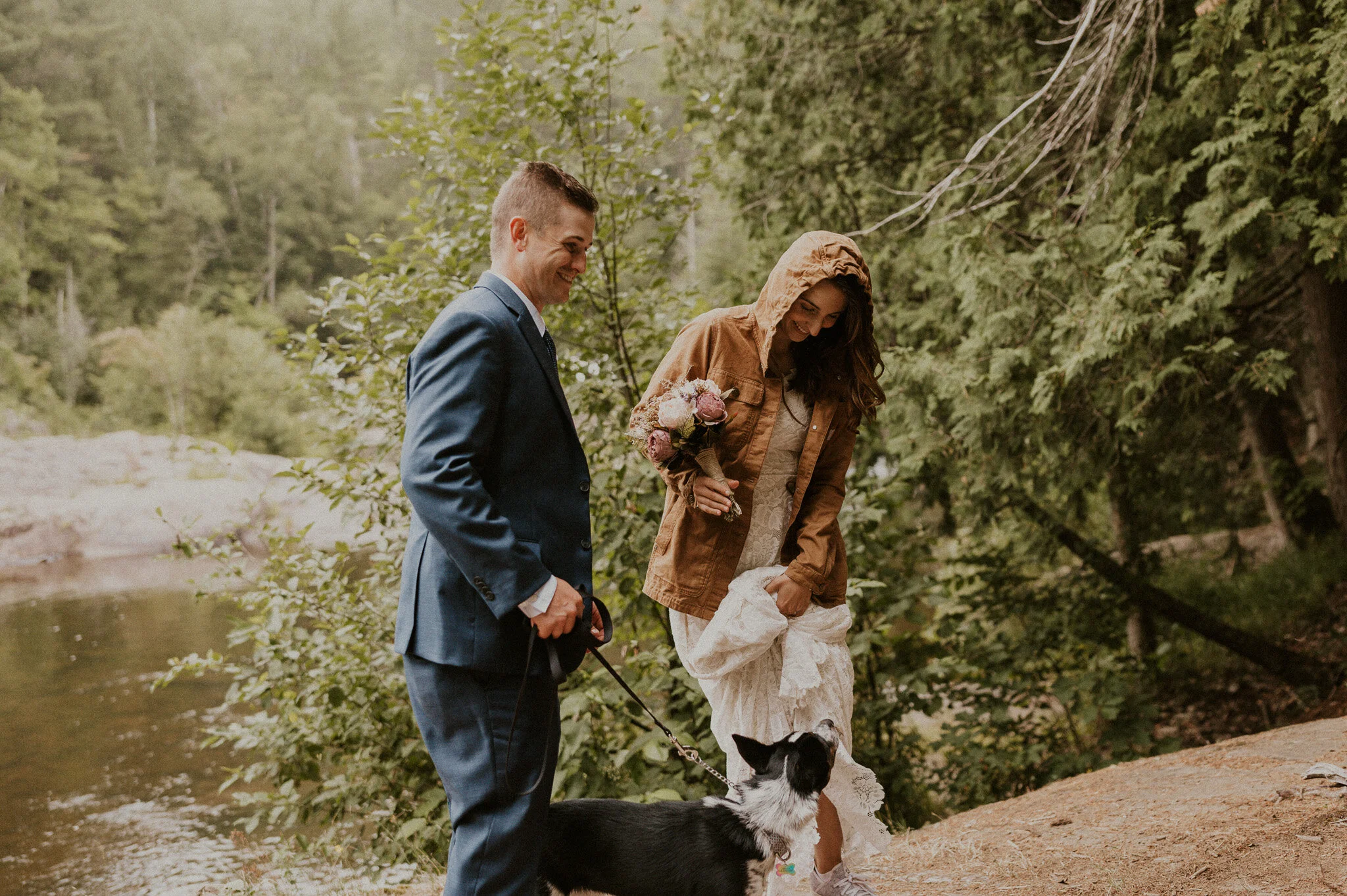 It was in the 50s and rainy when we started the day, luckily it warmed up later!