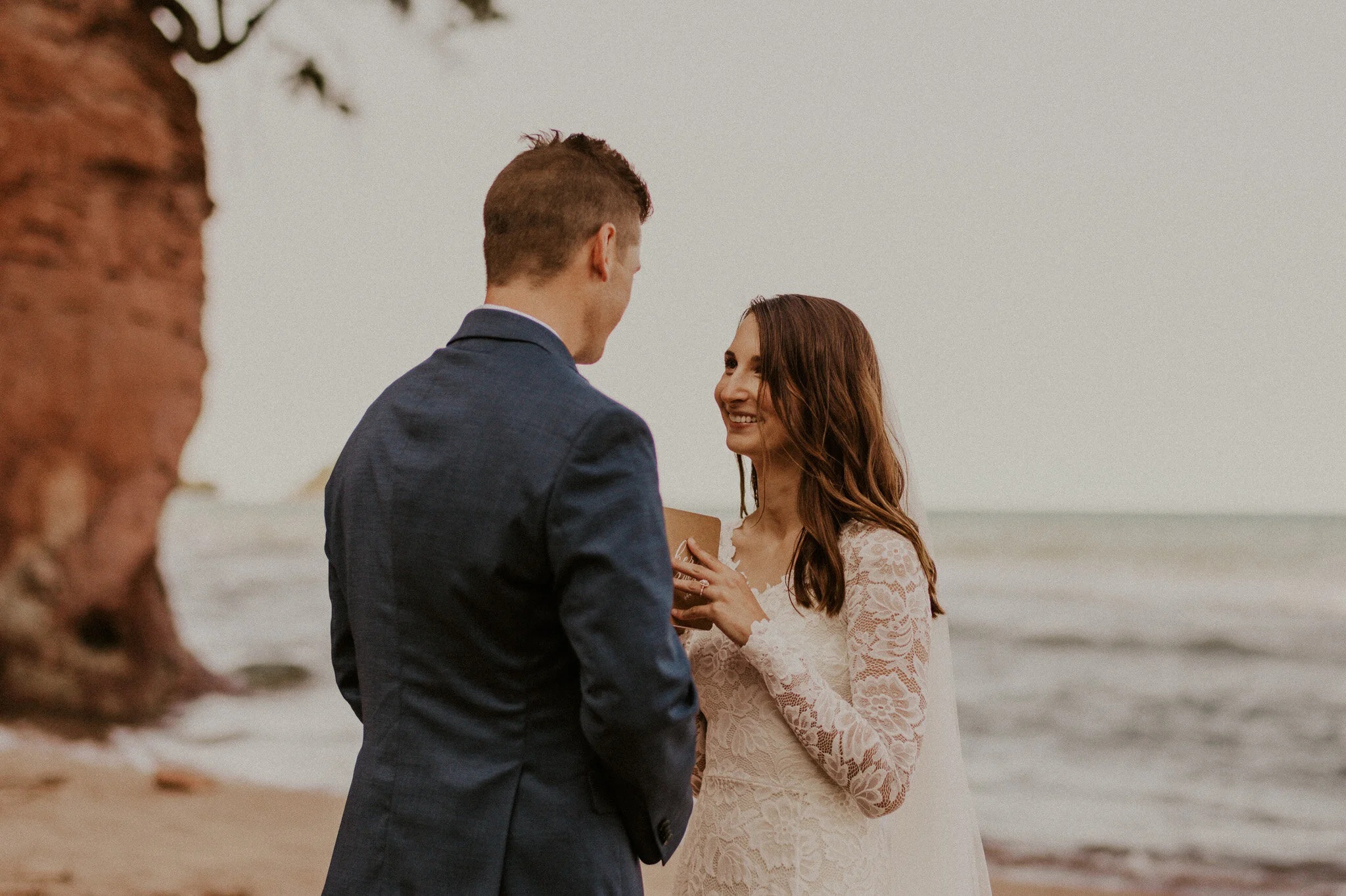 michigan upper peninsula beach elopement