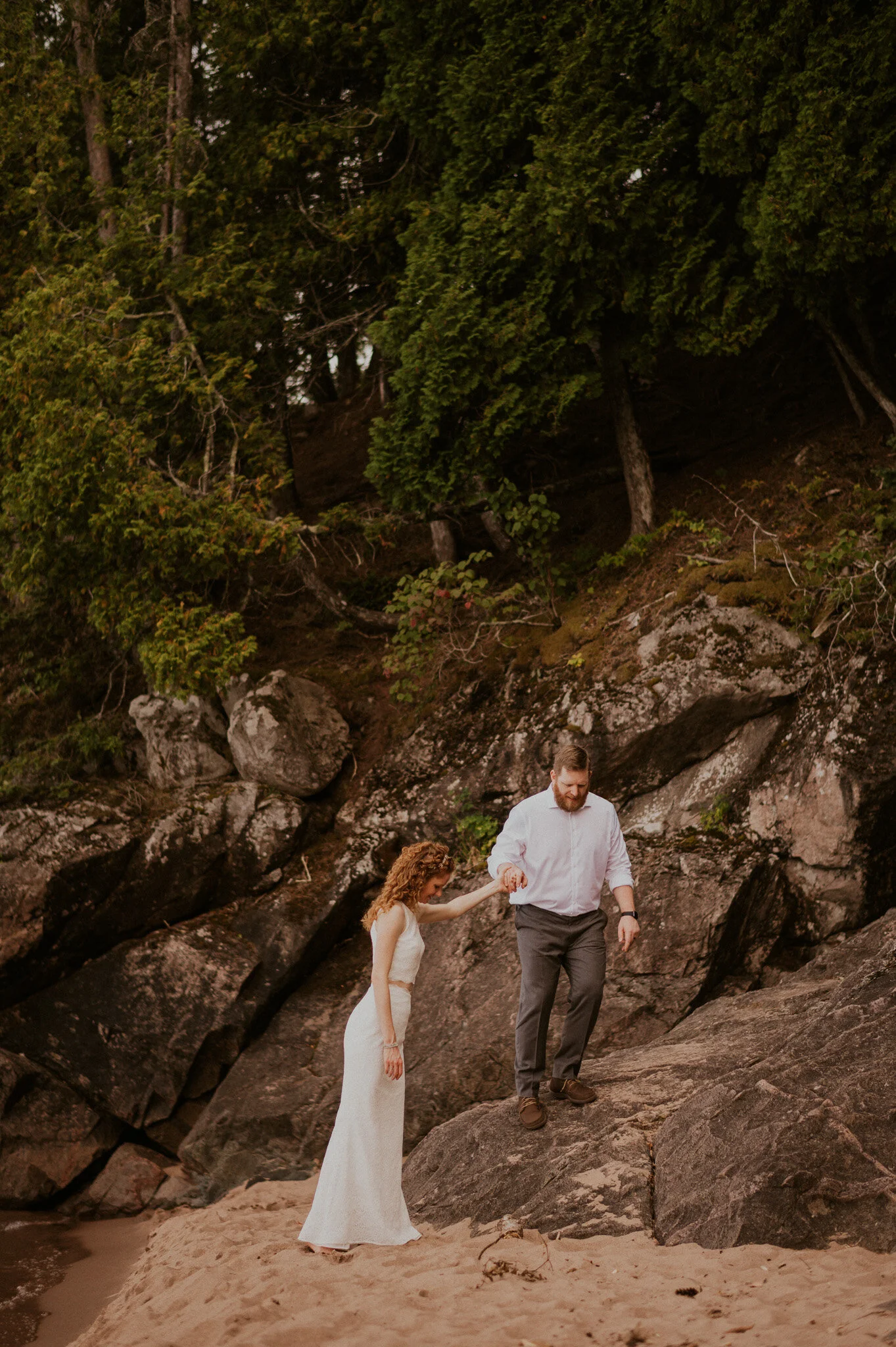 michigan upper peninsula marquette mountain elopement