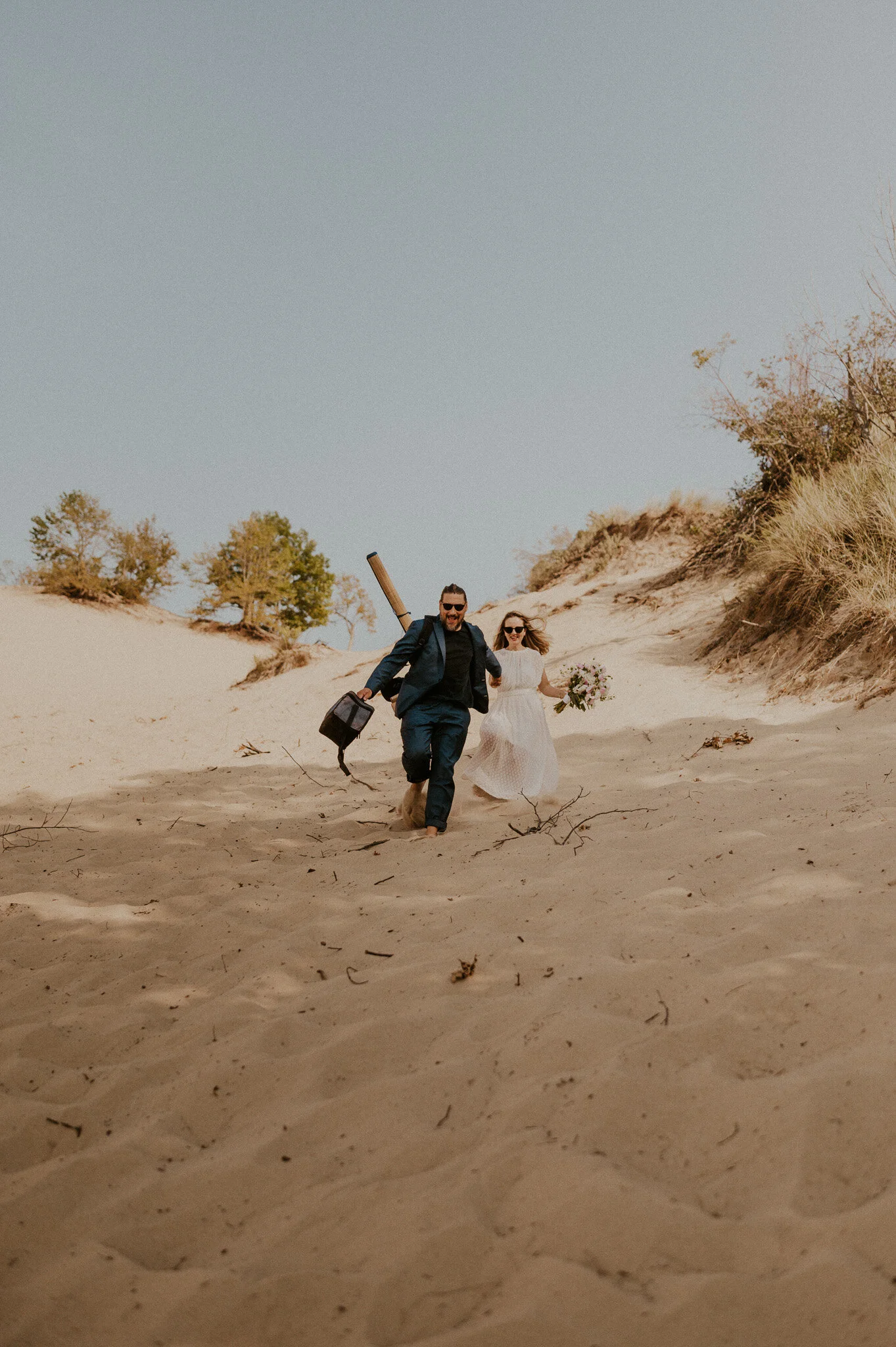 Adrien used to run on these dunes as a kid with his brothers, this was the first time he was able to show Ebony this beautiful place!