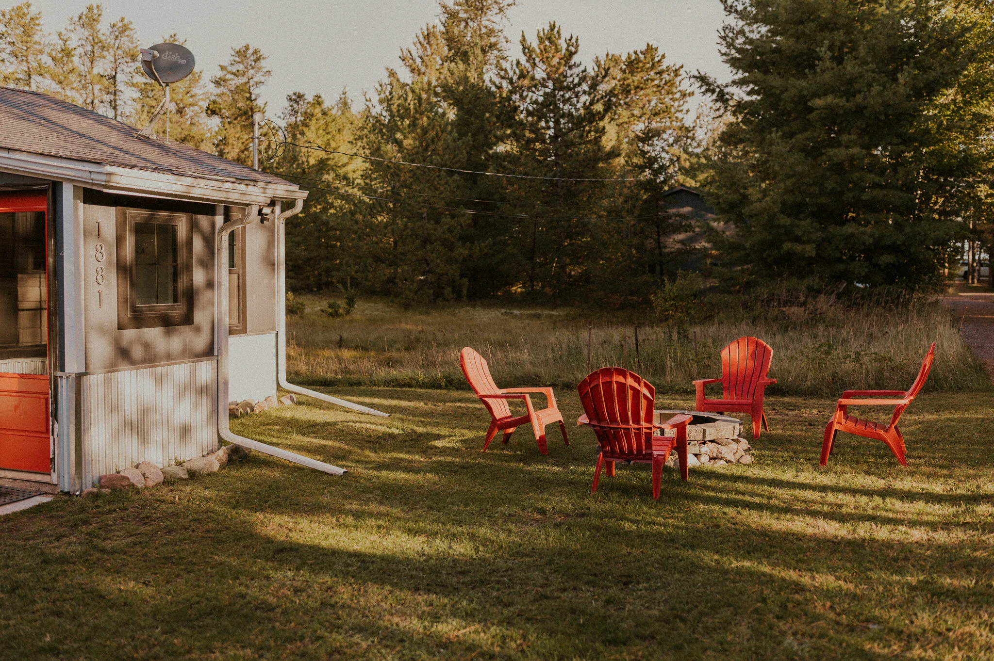 Lauren and Justin rented this adorable Airbnb with a fire pit that was just a few steps from the beach!