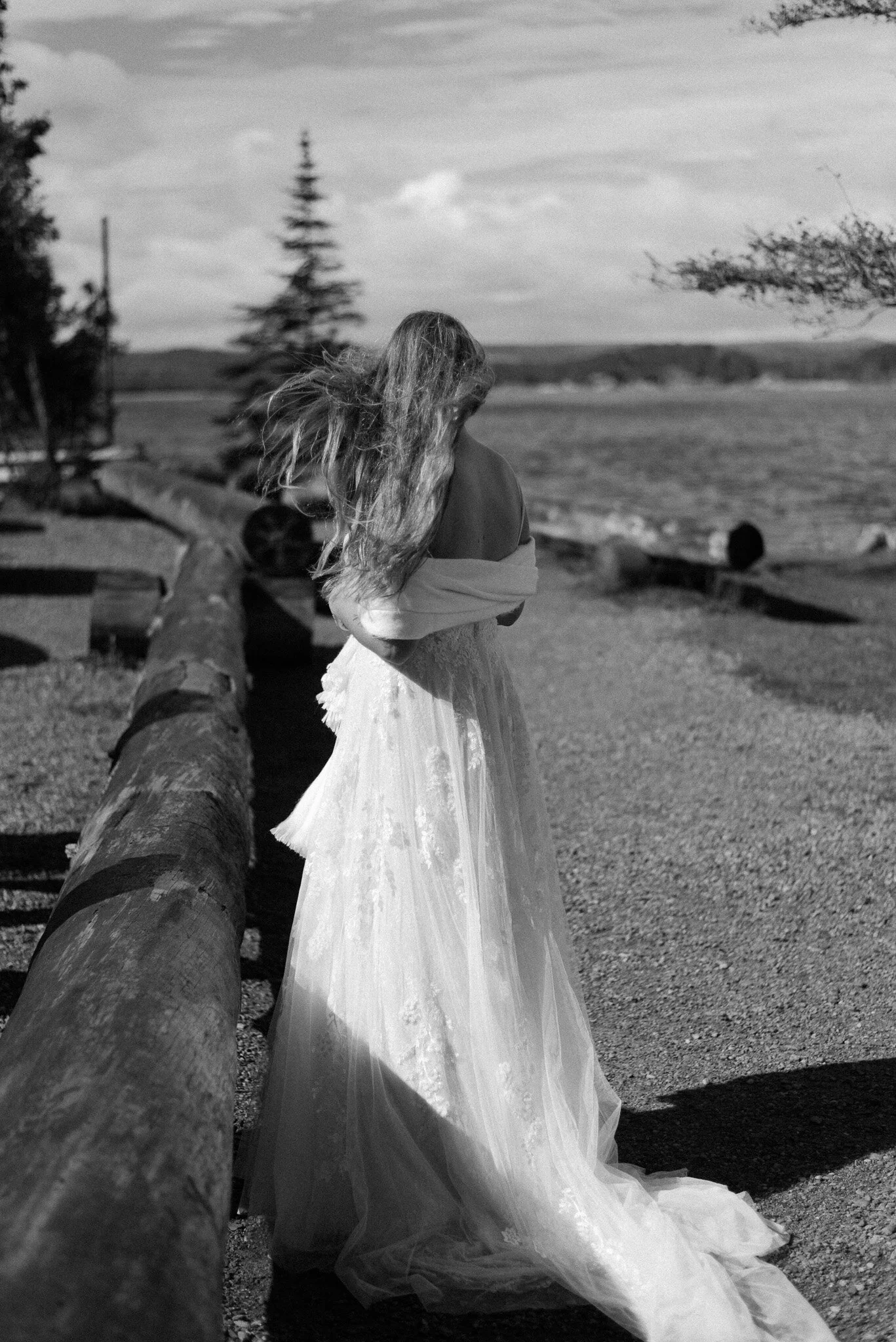 upper peninsula fall mountain elopement