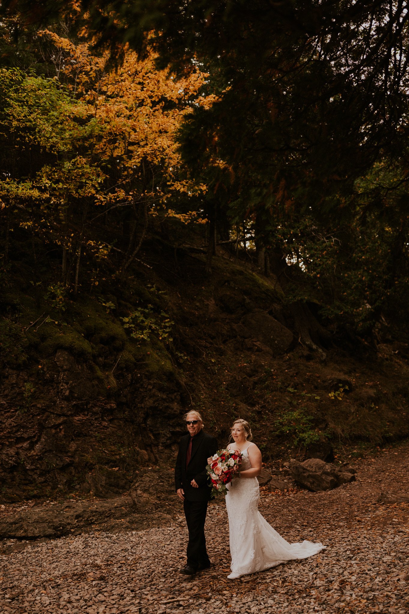 upper peninsula autumn elopement