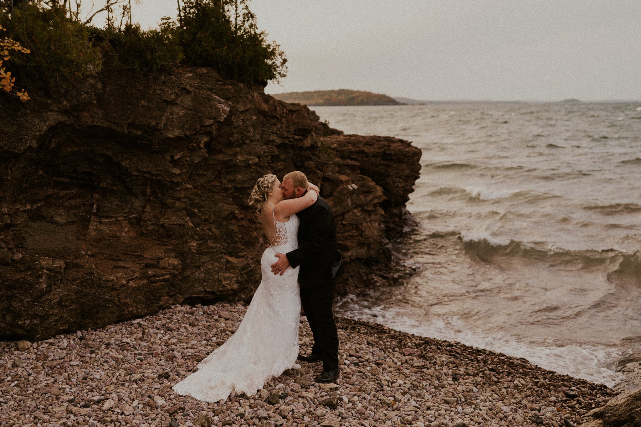 upper peninsula autumn elopement