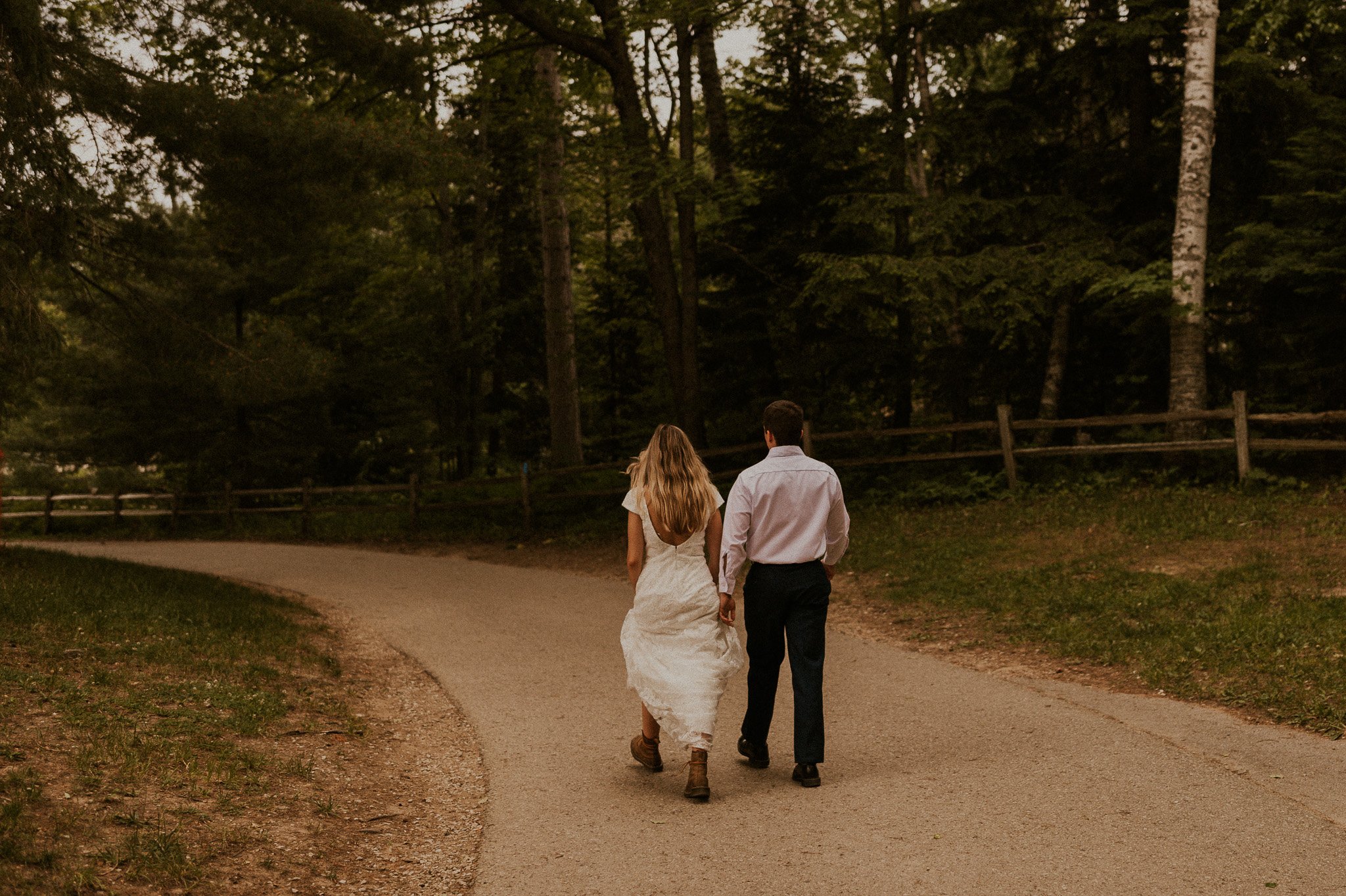 michigan waterfall elopement