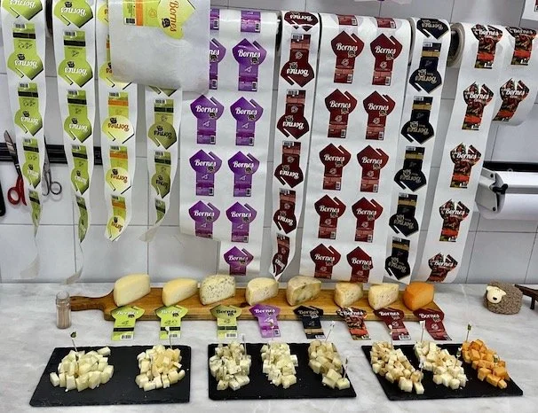 Range of 'Bornes' cheeses