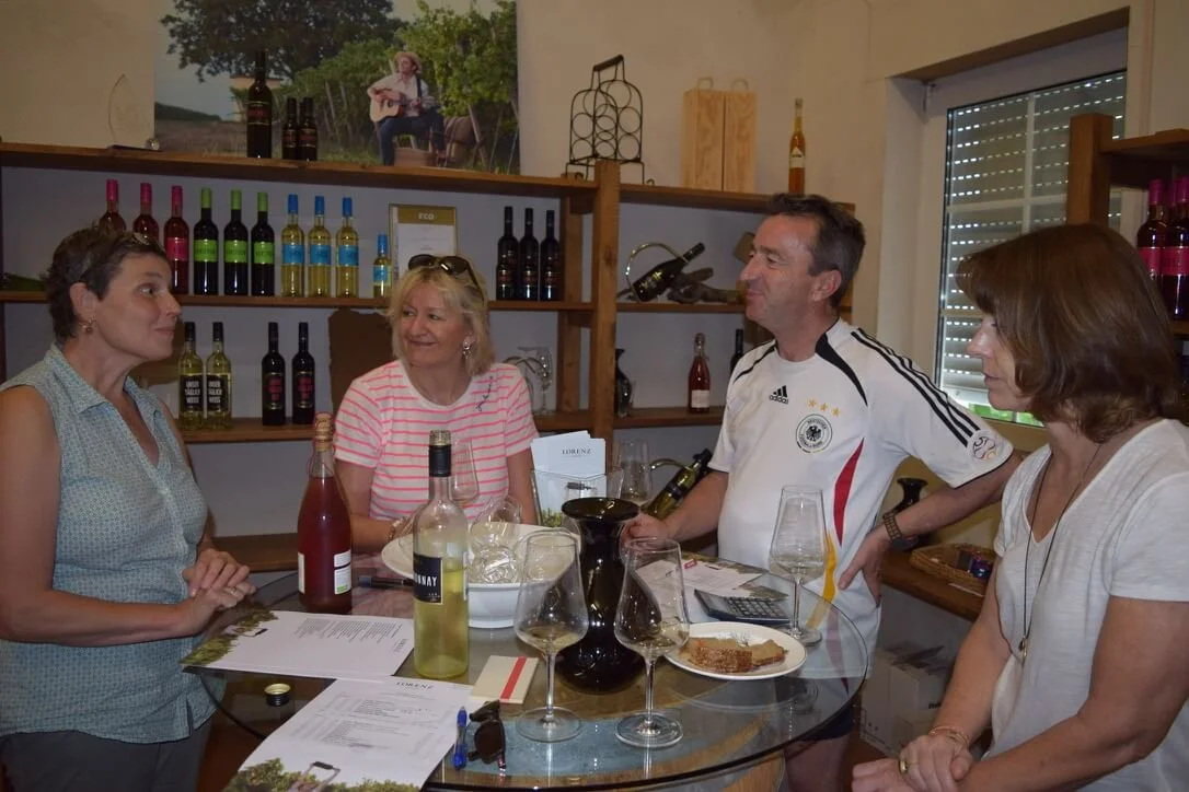 Our wine tasting at Weingut Lorenz