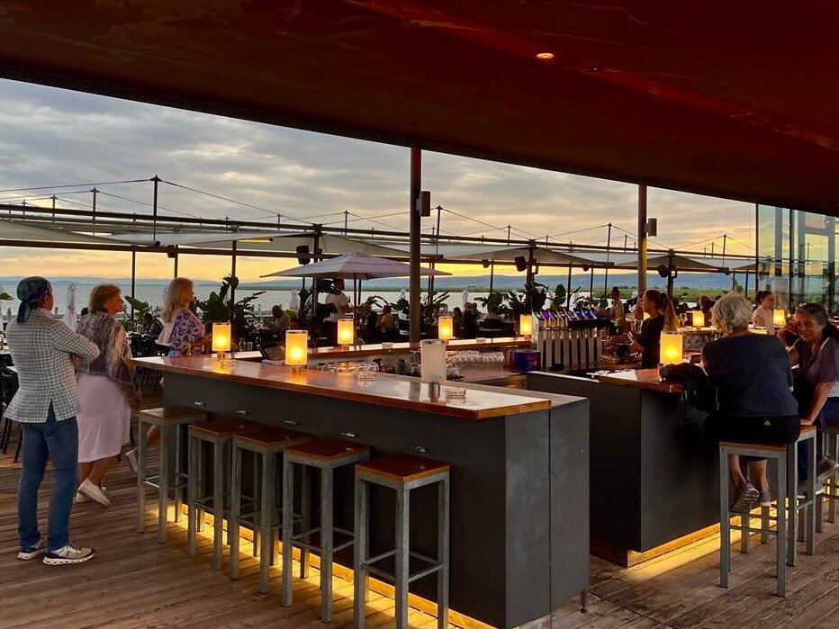 Mole West restaurant by night