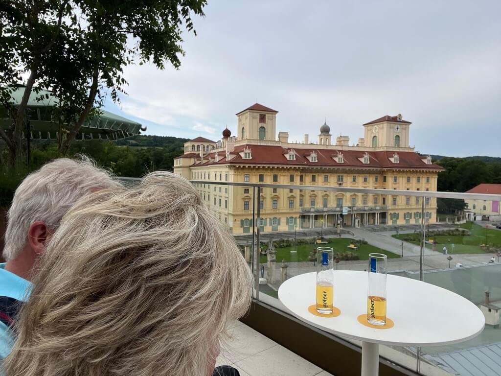 The views from the hotel to Esterhazy Palace