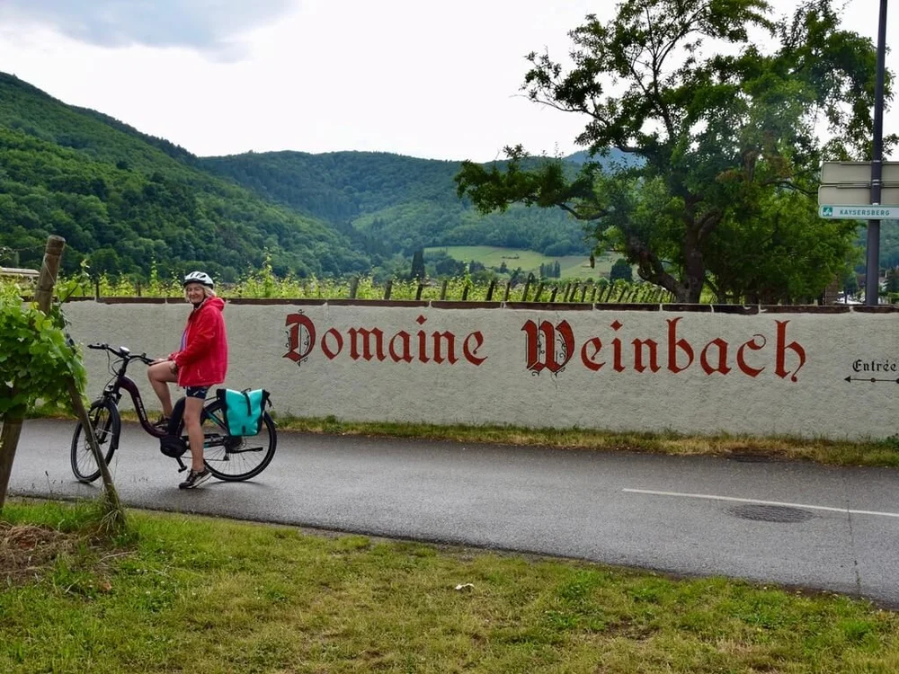 Arriving at Domaine Weinbach in Kaysersberg