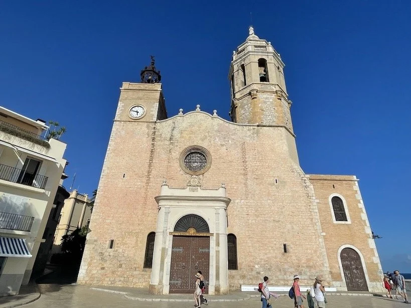Sitges Cathedral in the old town