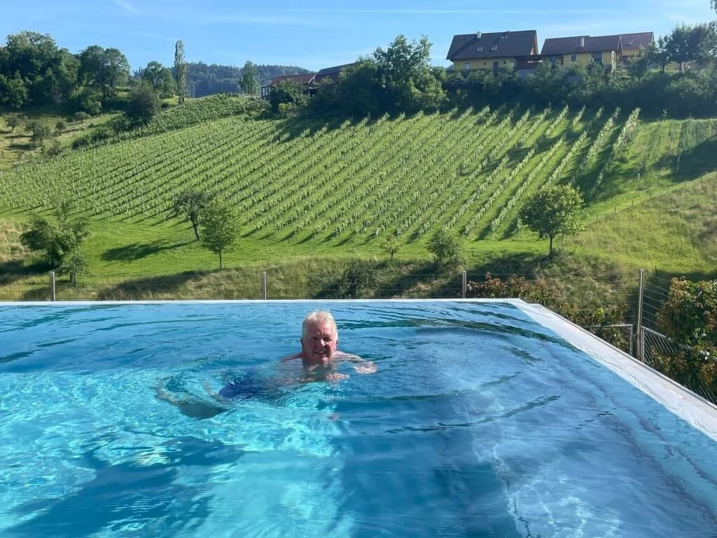 Enjoying the wellness facilities!