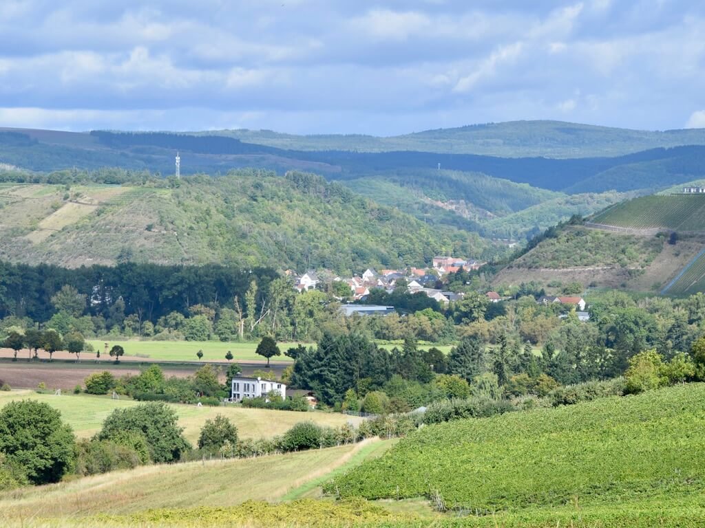 The rolling hills and villages of the Nahetal