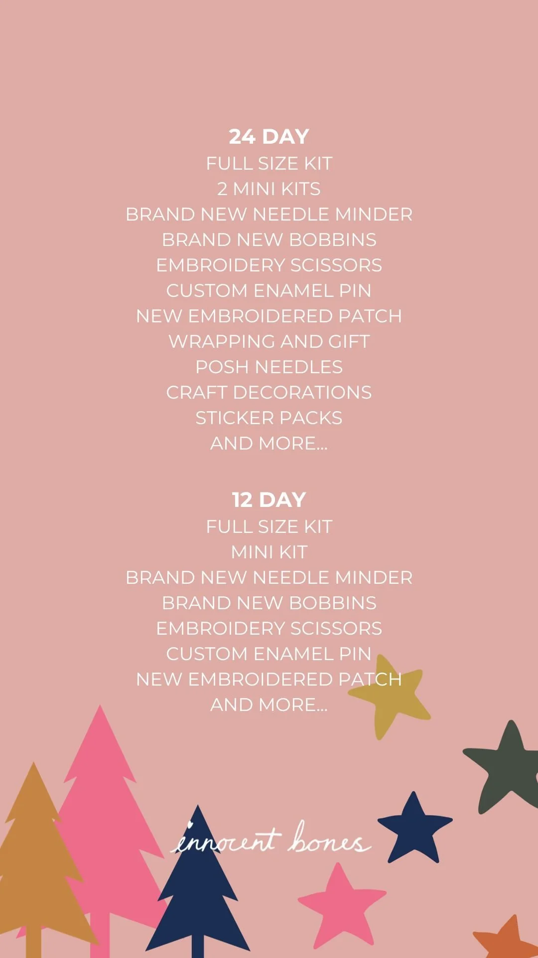 ADVENT CALENDAR PHOTOS — Innocent Bones