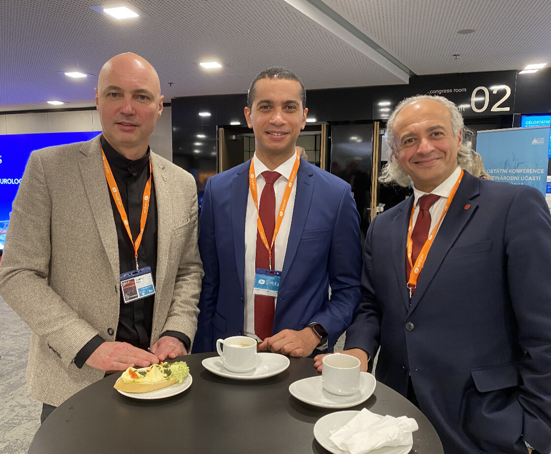 2021 - 30th Urogyn. conference of the Czech Republic. Prof. Kalis and Prof. Ismail with a lecturer from abroad