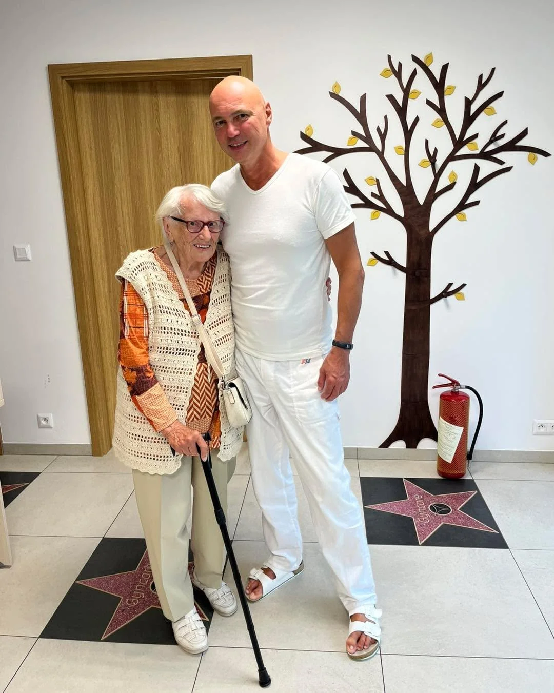Great things are happening in CPD. A lady in her 90s, after our triple care, is fully retaining her urine again. She only goes three times during the day and once at night. That's fantastic.