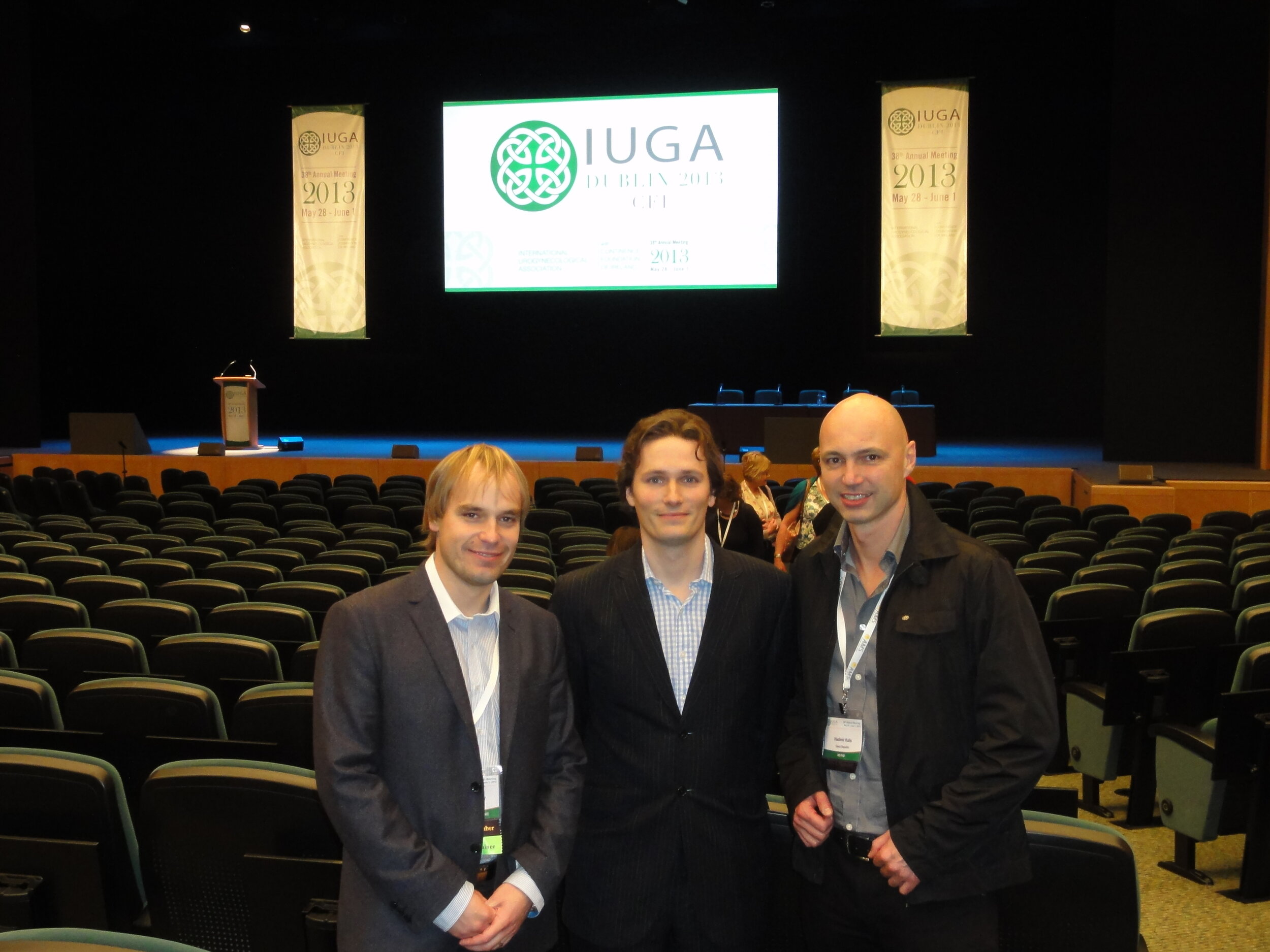 2013 - World Urogynecological Congress in Dublin; personal appreciation for our performance from the International Evaluation Committee
