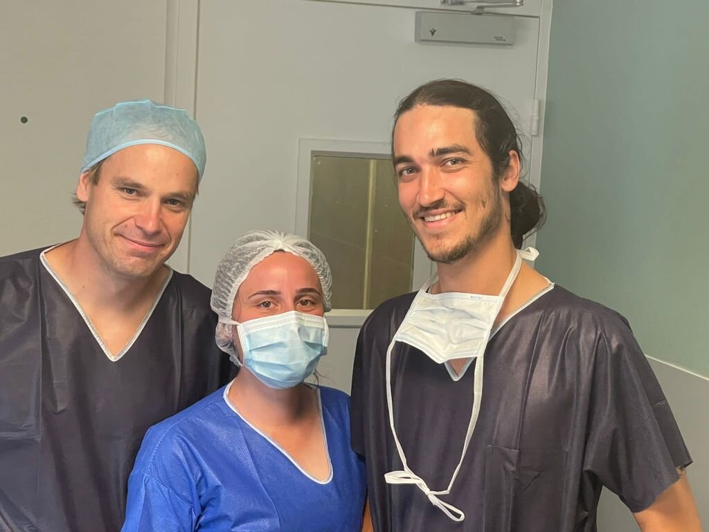 2021 - doc. Rušavý with French colleagues on a five-month internship at the Paris University Clinic