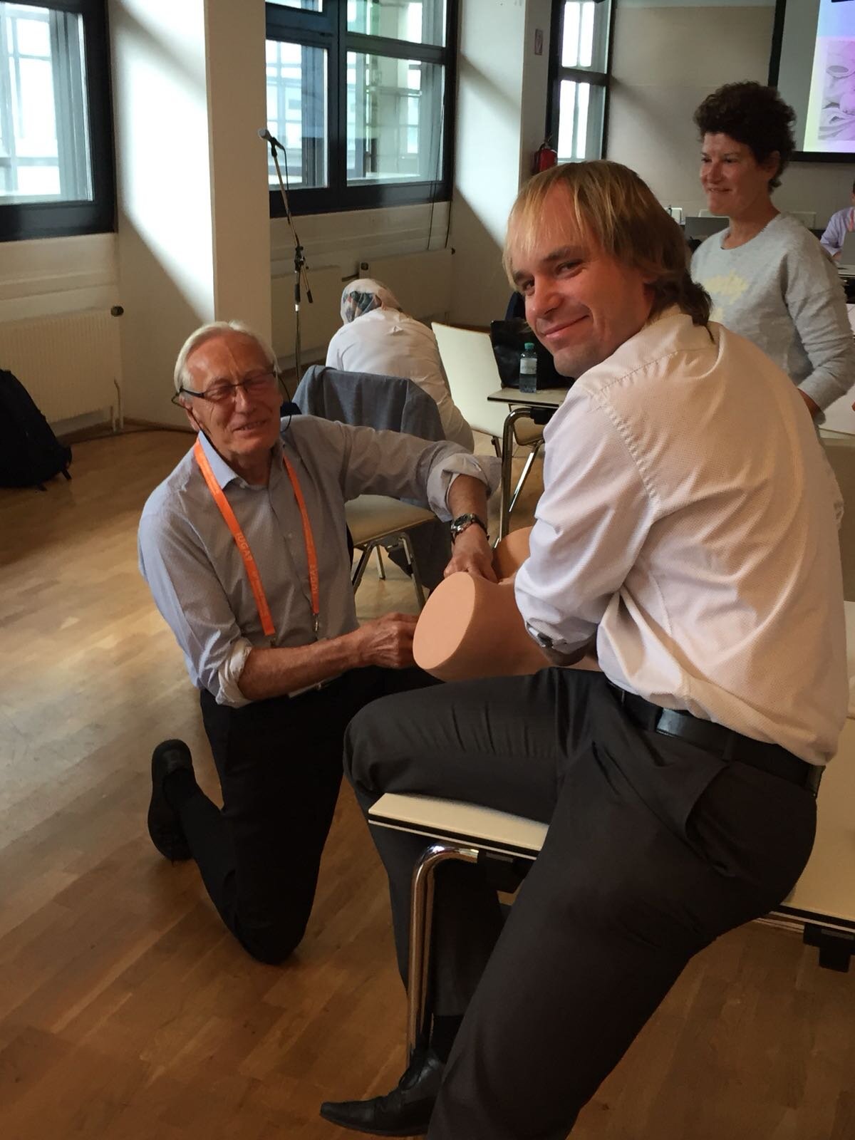 2018 - PEERS workshop in Vienna; even the founder of French urogynecology, prof. Jacquetin, attended the workshop to obtain experience
