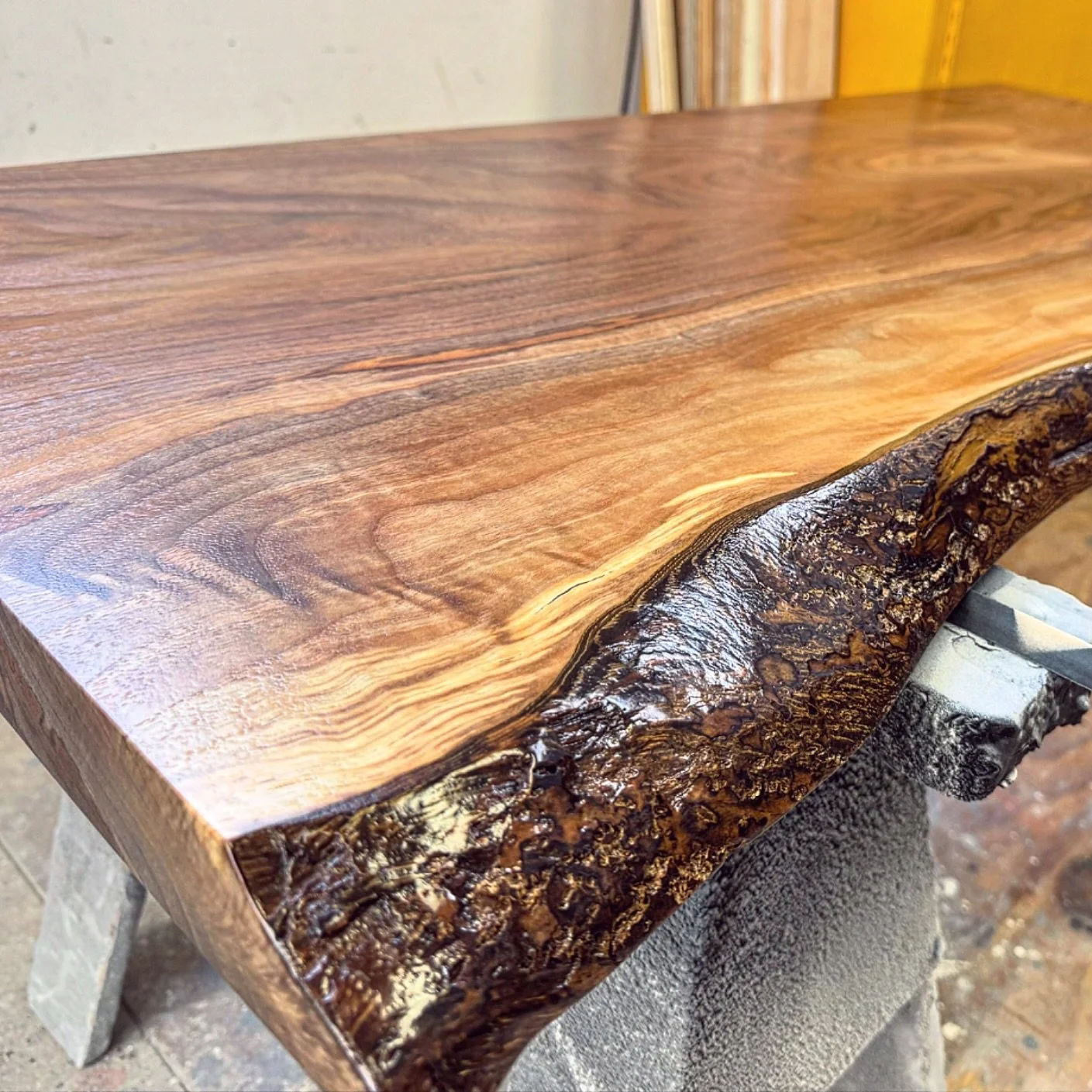 Live edge countertop for custom office cabinetry. 

#custom #customcabinetry #office #officedesign #liveedge