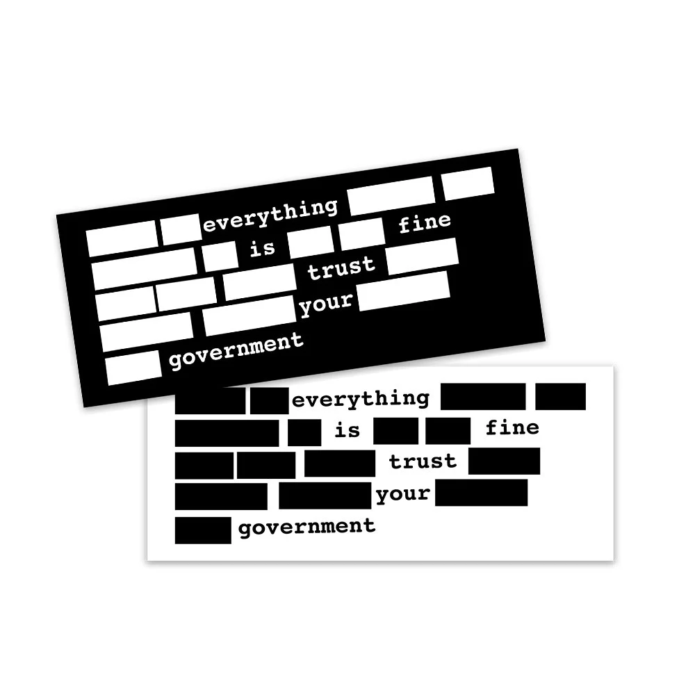 TRUST YOUR GOV'T STICKER PACK