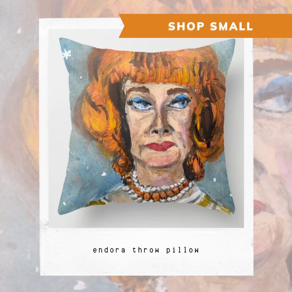Brent Silveria Endora Bewitched Pillow